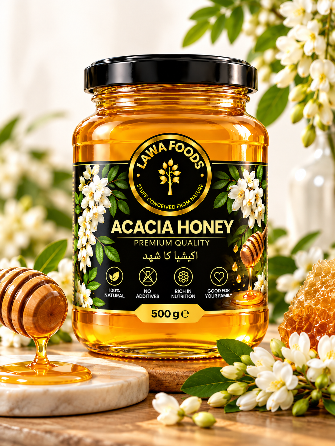 Acacia Honey Pakistan, Kikar Honey, Kikar Ka Shehad, Natural Honey, Premium Honey Pakistan, Buy Acacia Honey Online, Honey Benefits, Natural Sweetener, Organic Food Products Pakistan, Honey Wholesale Pakistan, Private Label Honey